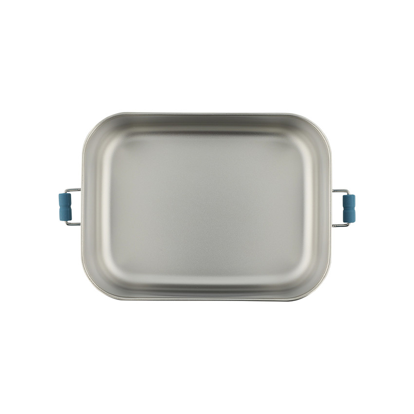 Petite lunchbox en inox Mr. Triceratops bleu 