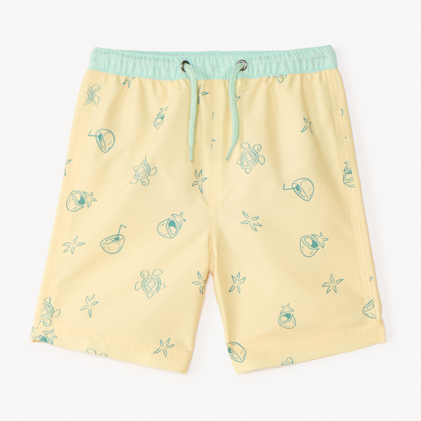Short de bain imprimé fantaisie pour bébé garçon 