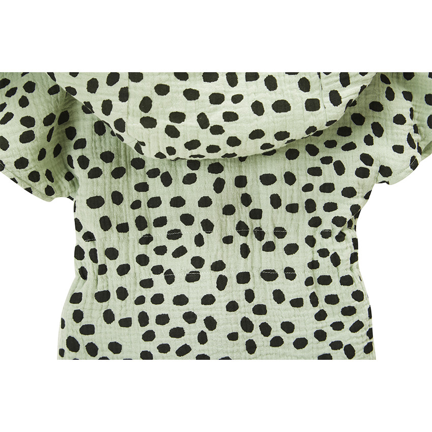 Peignoir de bain à capuche imprimé en gaze de coton 