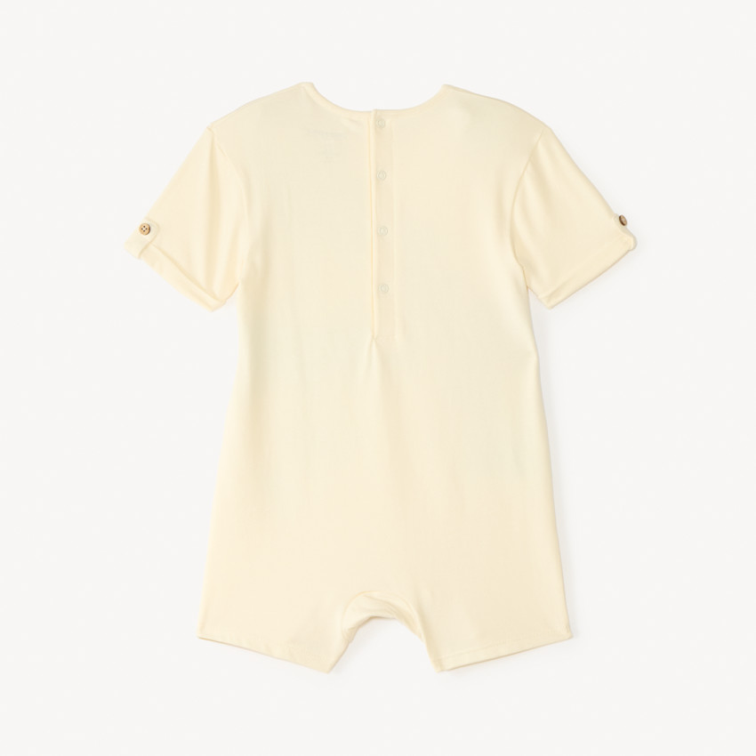 Combinaison courte unie print croco et tigre pour bébé garçon 