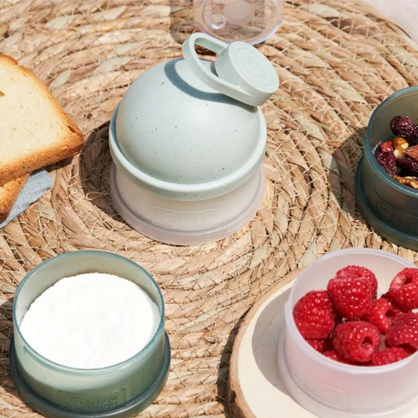 Boîte doseuse de lait Babydose mineral green - Vert (Babymoov) - Image 1