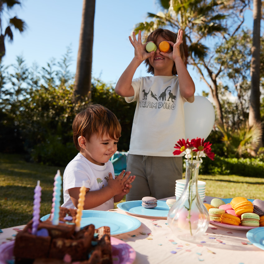 T-shirt manches courtes print fantaisie pour garçon 