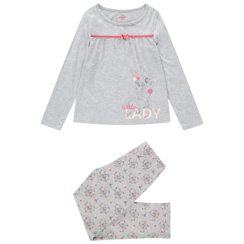 Pyjama en jersey avec lapine Bambi Disney printée 
