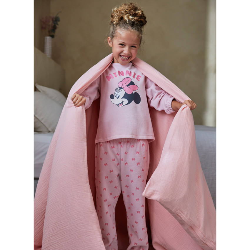 Set de pyjama en velours 2 pièces fille print Minnie 