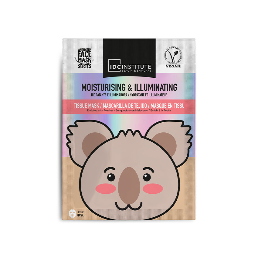 Masque en tissu hydratant et illuminateur Koala 