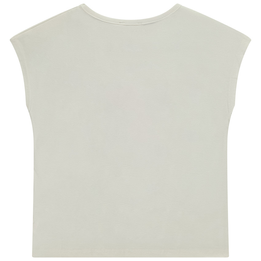T-shirt manches courtes avec fleur effet pétales 3D pour fille 