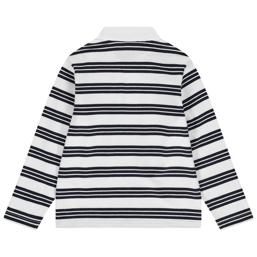 Polo manches longues rayé pour garçon 