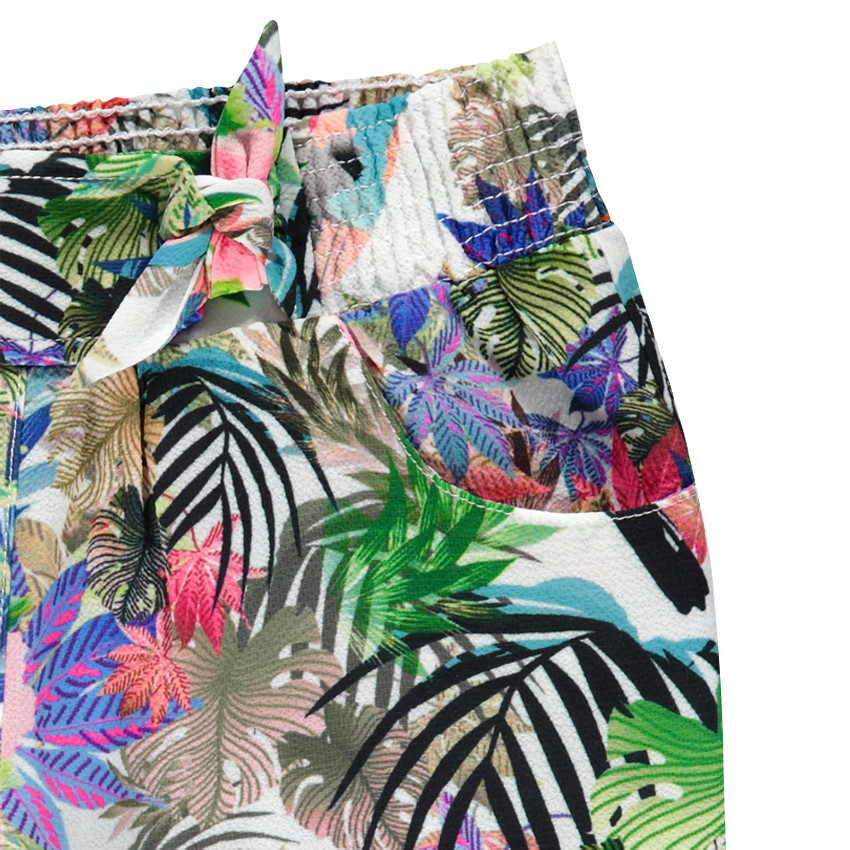 Junior - Pantalon fluide imprimé tropical 