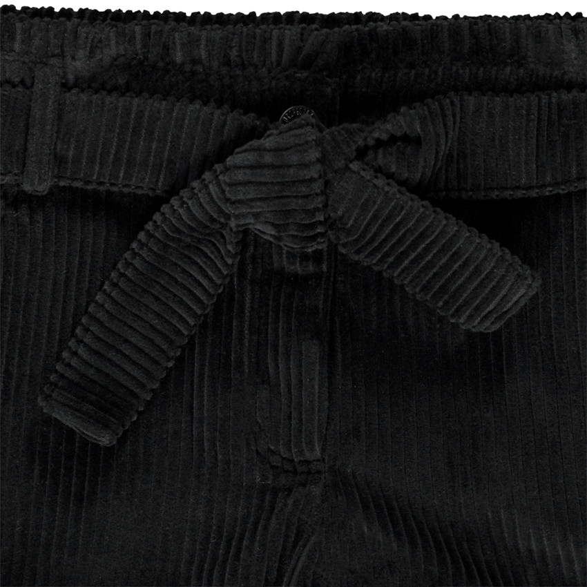 Short en velours côtelé avec ceinture à nouer amovible pour fille 