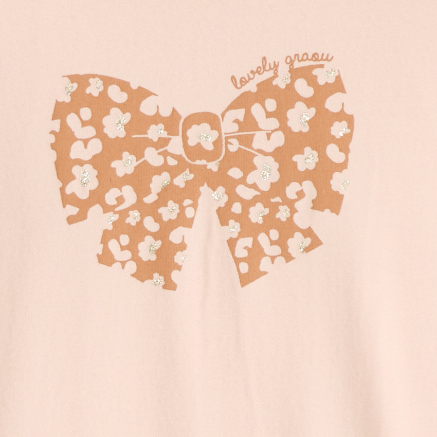 Ensemble de jogging bébé fille print nœud 