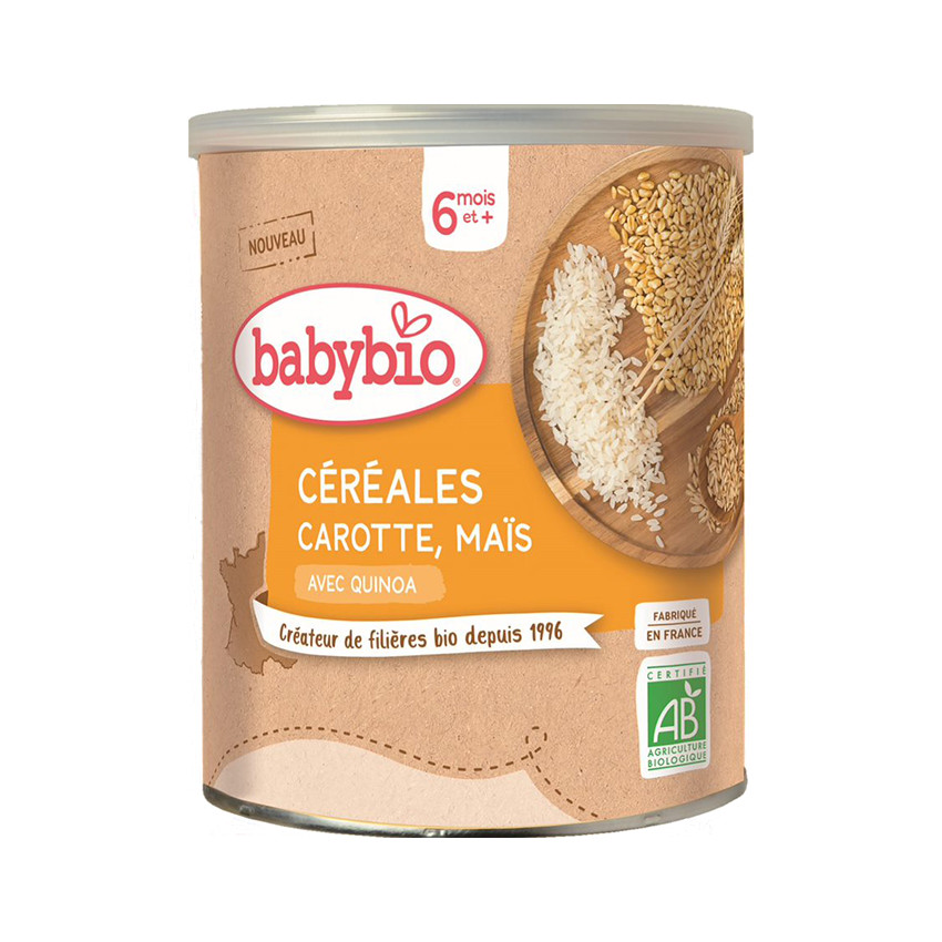Céréales Carotte, Maïs et Quinoa 