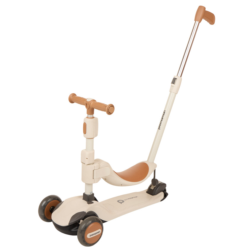 Porteur évolutif 2-en-1 - Écru et Marron 