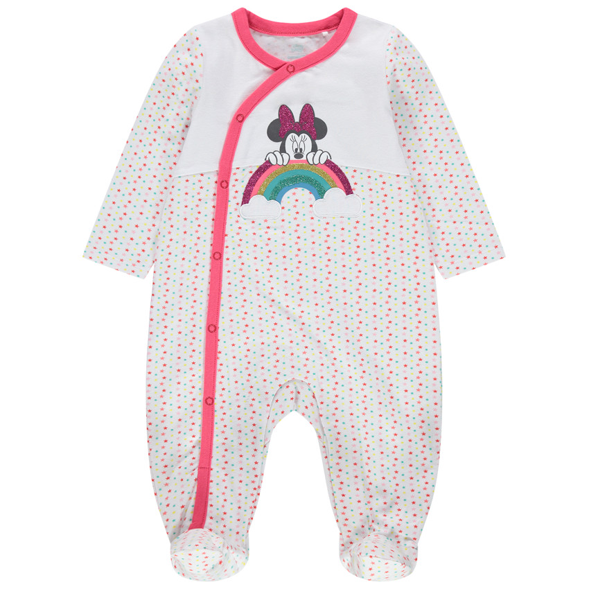 Dors-bien en jersey print Minnie à paillettes Disney 