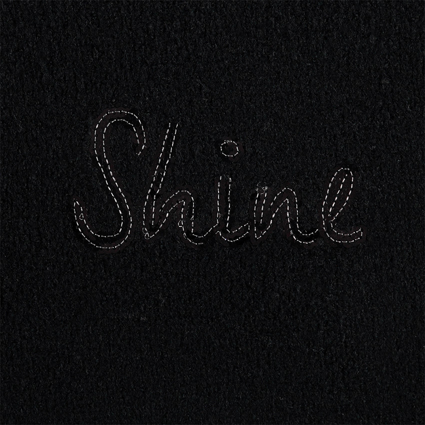 Robe manches longues en tricot avec fausse fourrure 