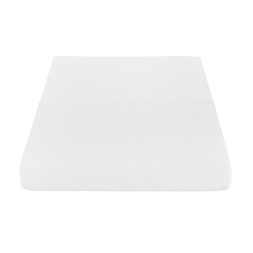 Matelas de voyage pliable 60 x 120 cm blanc