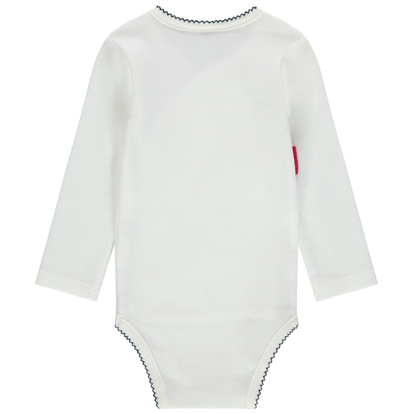 Body manches longues en coton print Minnie avec noeud 