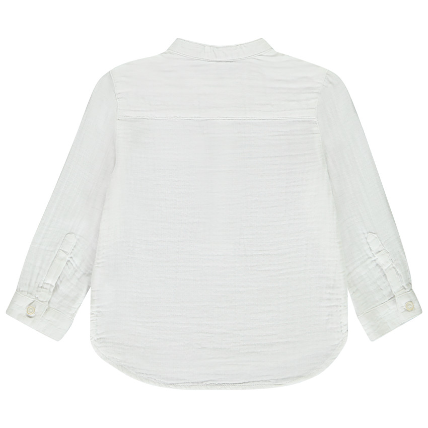 Chemise manches longues en double gaze pour bébé garçon 