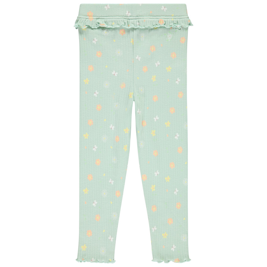 Caleçon long avec volants et imprimé fantaisie pour bébé fille 