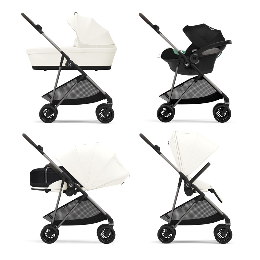 Poussette Melio 3 - Cotton white 