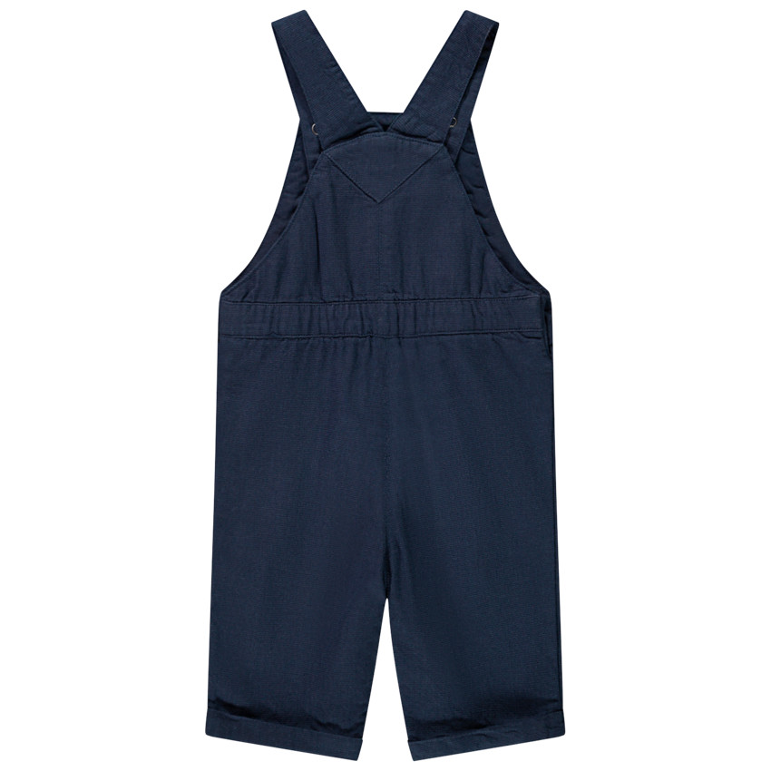 Salopette courte motif bateau pour bébé garçon 