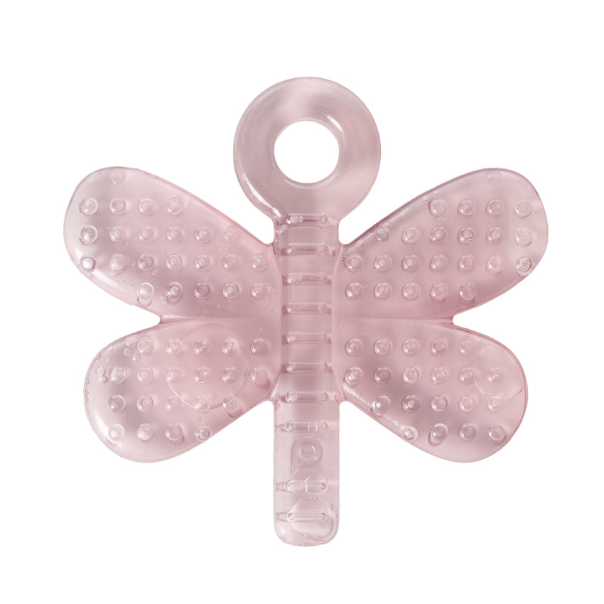 Jouet de dentition à réfrigérer Libellule rose