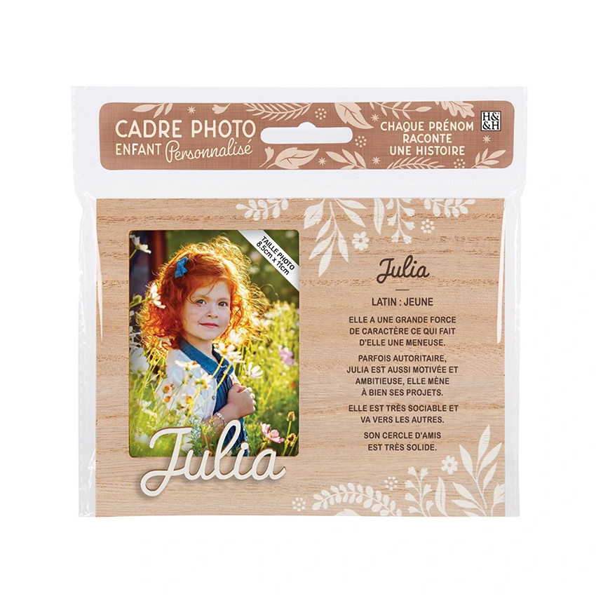 Cadre photo personnalisé 18,5 x 14,5 cm Julia 