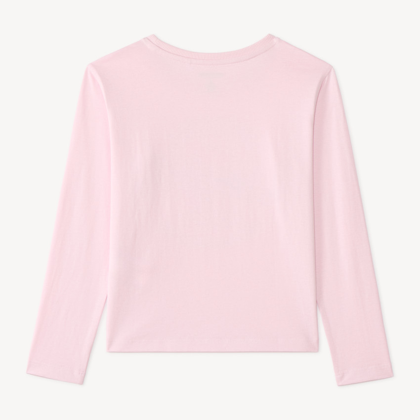 T-shirt manches longues fille à imprimé 