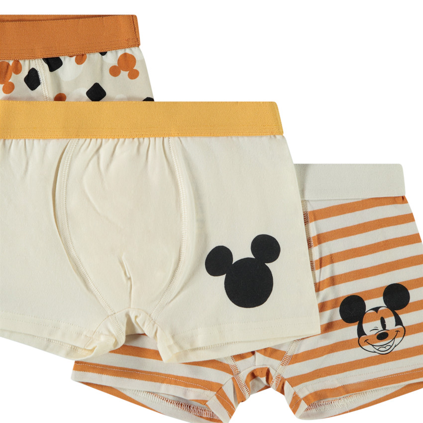 Lot de 3 boxers fantaisie Mickey Disney pour garçon 