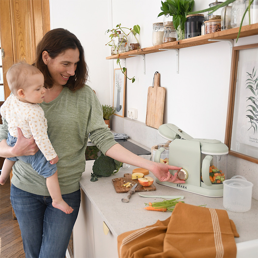 Robot cuiseur 6 en 1 Babycook Duo vert de gris 