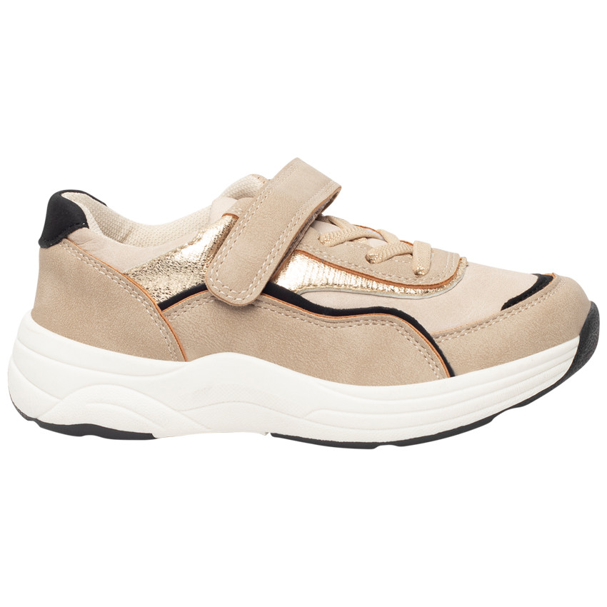 Baskets de sport basses avec empiècements irisés pour fille 