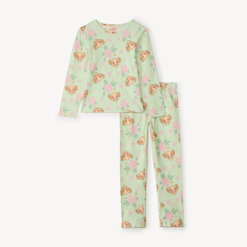 Set de pyjama long léger imprimé Nala du Roi Lion Disney pour fille