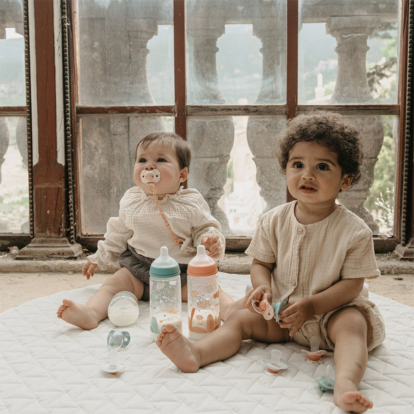 Biberon avec tétine symétrique SX Pro L 360 ml Dreams rose 