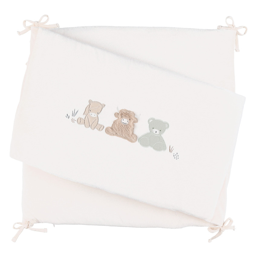 Tour de lit réversible veloudoux Fluffy Orso Lily