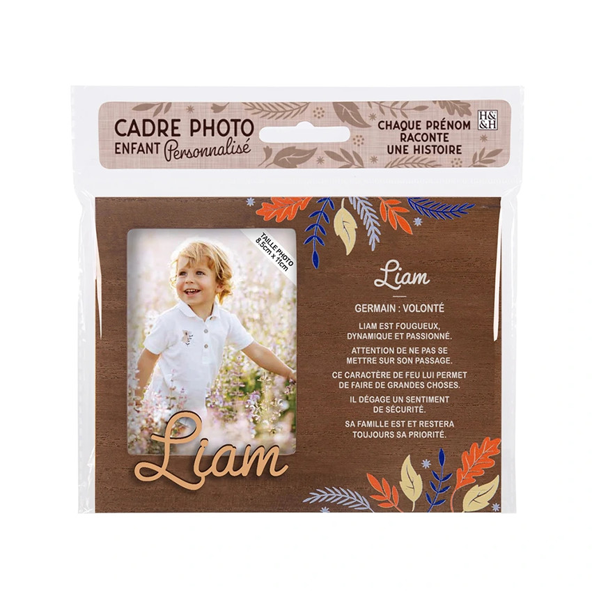 Cadre photo personnalisé 18,5 x 14,5 cm Liam 