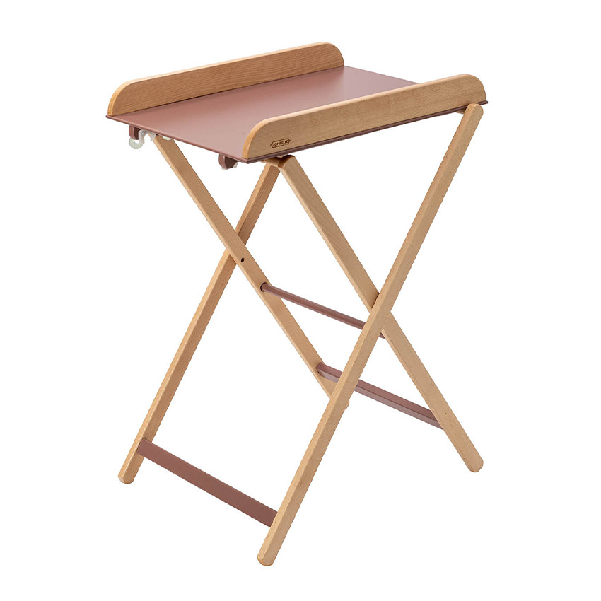 Table à langer pliante Jade hybride vieux rose - Vieux rose (Combelle) - Image 1