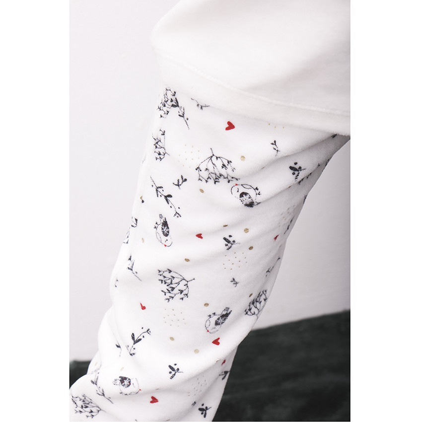 Pyjama de Noël en velours pour fille 