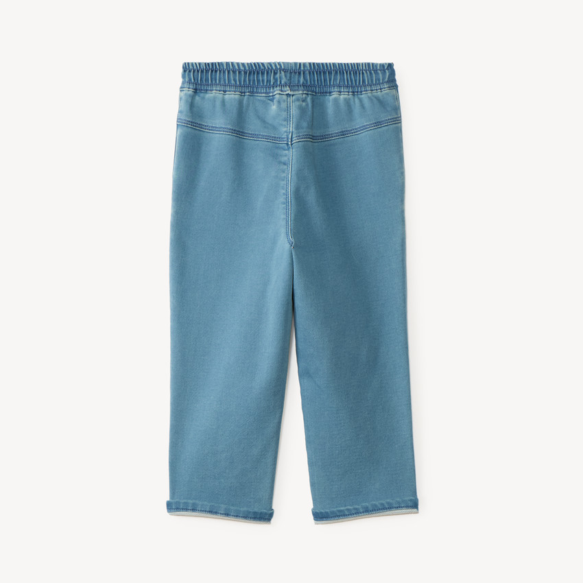 Jean large broderie robot pour bébé garçon 