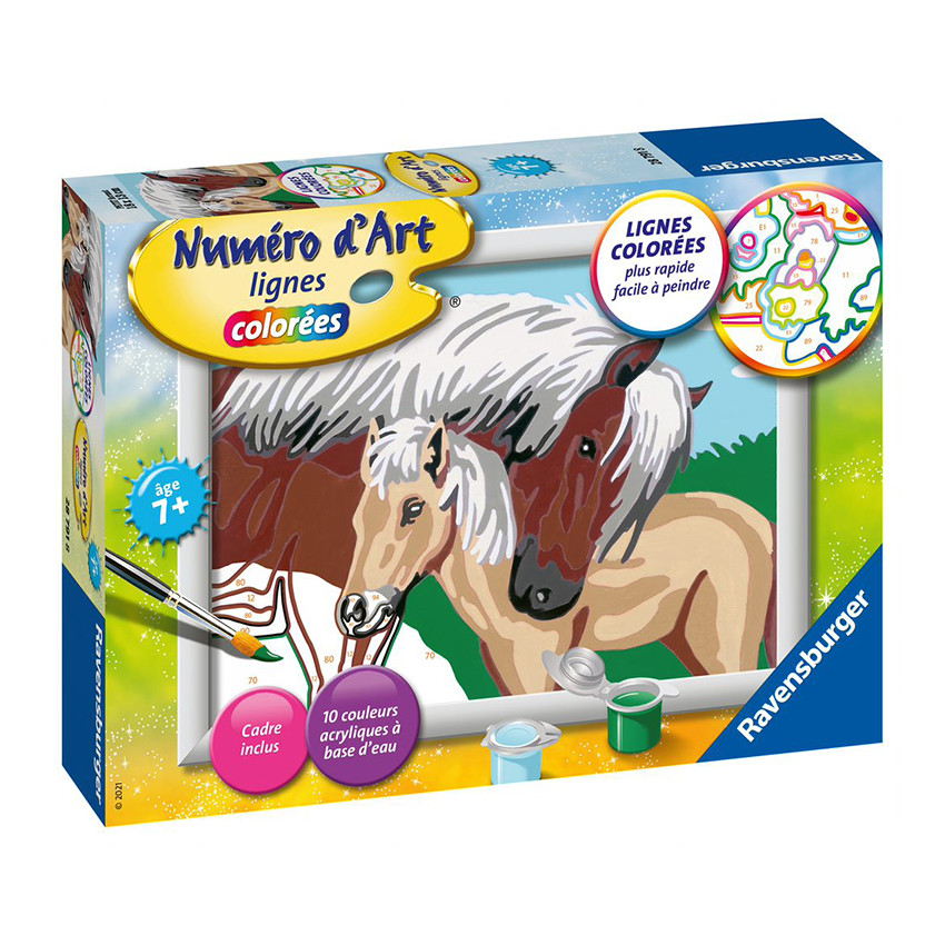 Peinture Numéro d'Art - Petit - Jument et son Poulain 