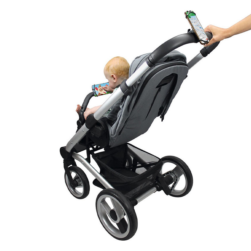 Support téléphone universel en silicone Noir 