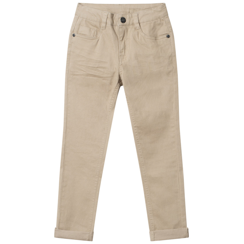 Pantalon en toile slim uni 