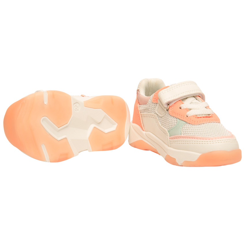 Baskets de sport avec empiècements et mesh pour bébé fille 