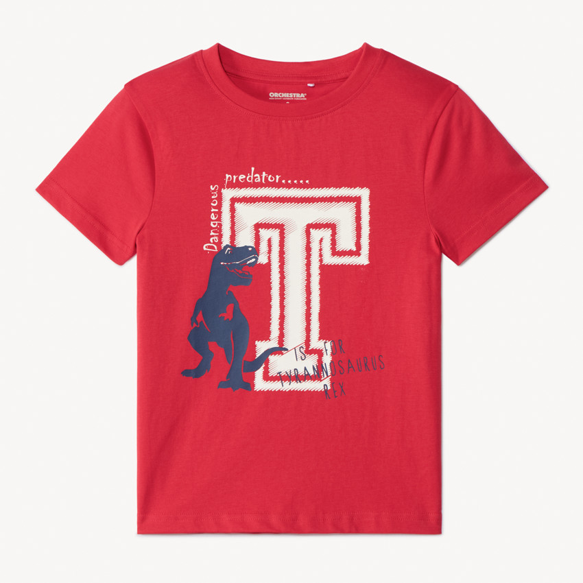 T-shirt manches courtes print fantaisie pour garçon