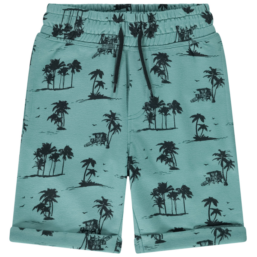 Bermuda en molleton imprimé pour garçon