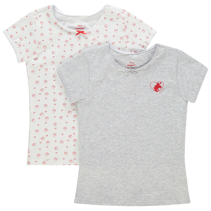 Lot de 2 maillots de corps motif Minnie Disney