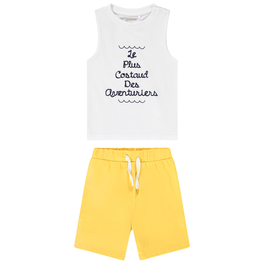 Ensemble de plage débardeur + short pour bébé garçon 