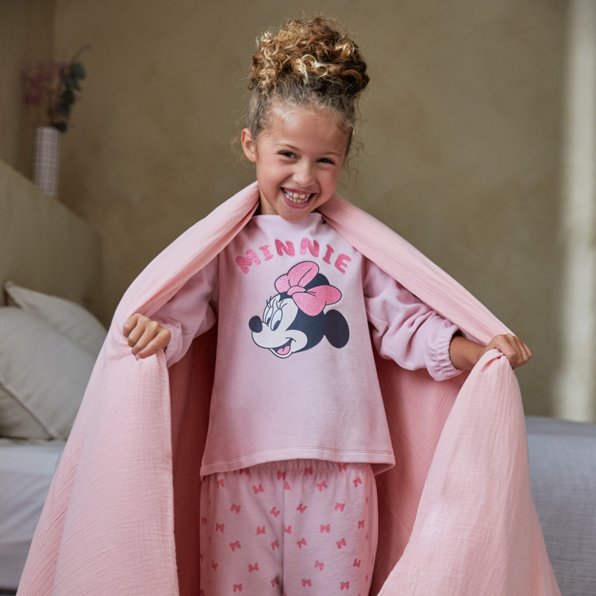 Set de pyjama en velours 2 pièces fille print Minnie