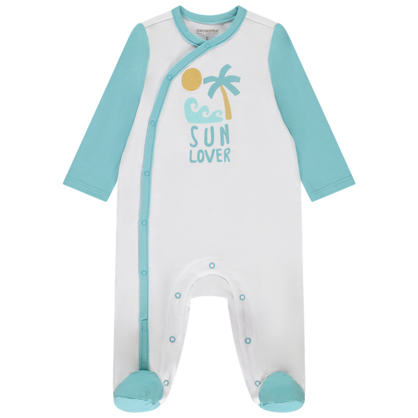 Lot de 2 dors-bien motifs vacances pour bébé garçon avec ouvertures différentes selon l'âge 