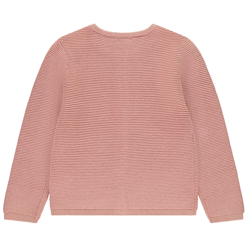 Gilet en tricot texturé scintillant pour fille 