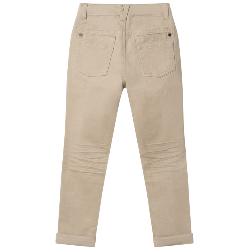 Pantalon en toile slim uni 