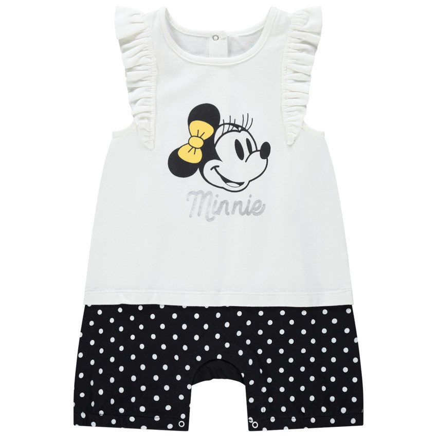 Combinaison courte effet 2 en 1 print Minnie Disney 